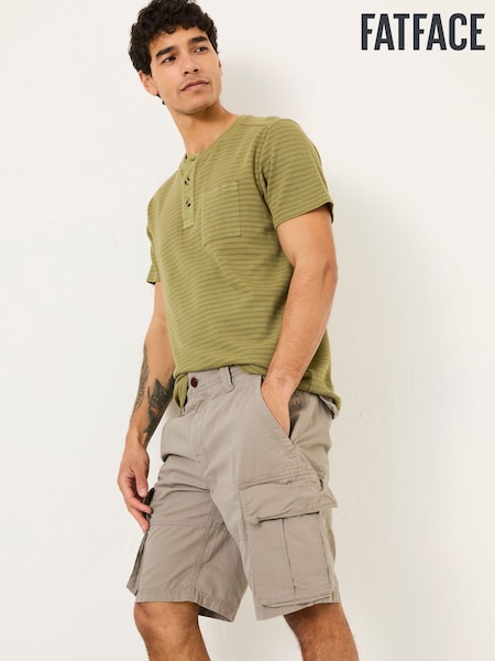 FatFace Bude Light Grey Cargo Shorts (E80227) | €66