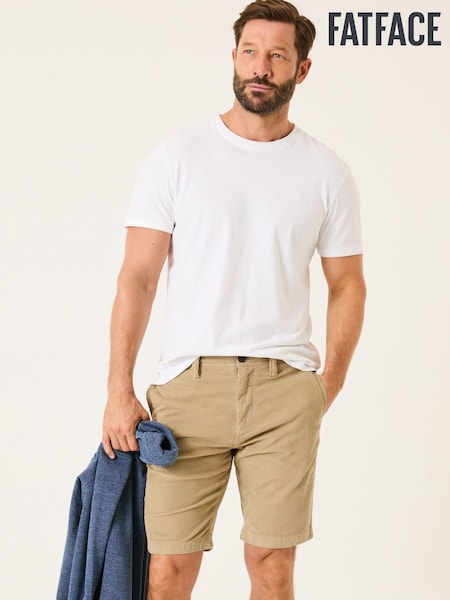 FatFace Light Stone Stow Cord Shorts (E80241) | 238 QAR