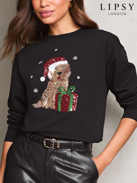 Lipsy Christmas Sweatshirt (E80286) | 141 LEI