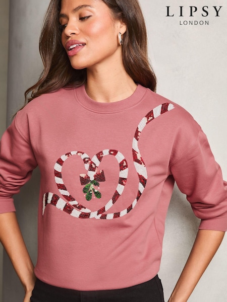 Lipsy Christmas Sweatshirt (E80293) | 141 LEI