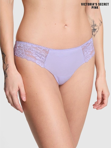 Victoria's Secret PINK Purple Cloud Lace Thong Knickers (E80900) | €10.50