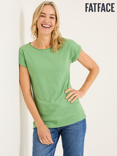 FatFace Ivy Light Green T-Shirt (E80968) | ₪126