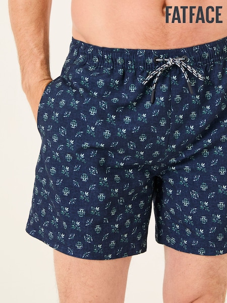 Dibujos geométricos en azul - FatFace Swim Shorts (E80972) | 50 €