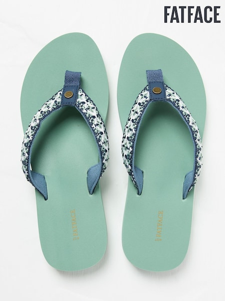 FatFace Pentle Green Haze Flip Flops (E80983) | €23.50