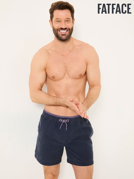 FatFace Trevose Navy Plain Swim Shorts (E80987) | SGD 62