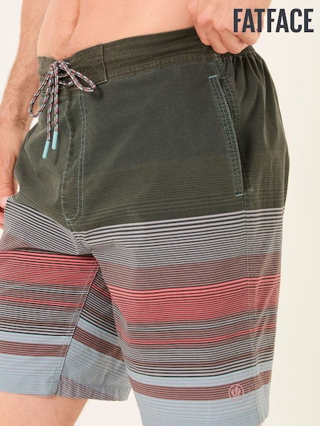 FatFace Camber Pink Blue Stripe Swim Shorts (E80988) | €64