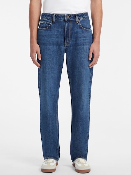 Guess Jeans Medium Blue Wash Wash Relaxed 100% Cotton Jeans (E81165) | €49