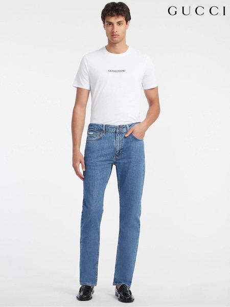 Blau - Guess Jeans Straight Leg 100% Cotton Jeans (E81166) | 57 €