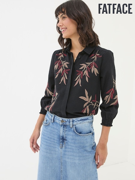 FatFace Black Kate Embroidered Shirt (E81245) | €69