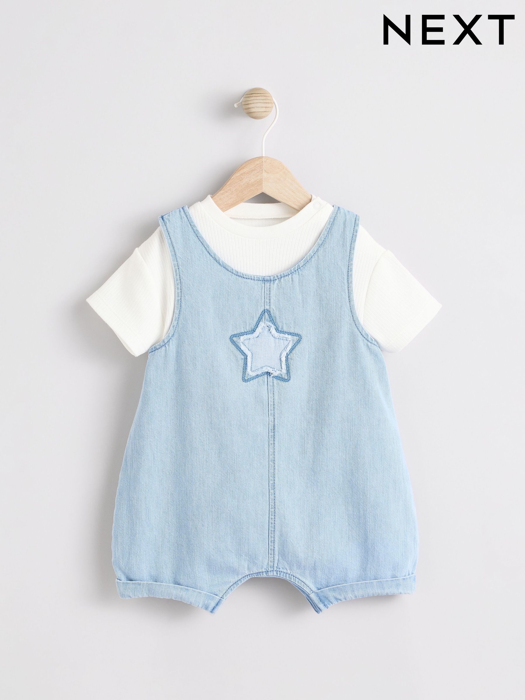 Tiny Cottons Vanilla Tiny Poodle Baby Dungaree – Ladida