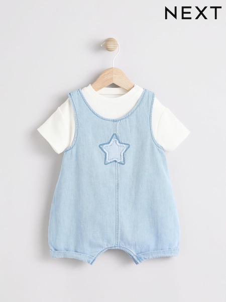 Denim Star Baby Denim Dungaree and Bodysuit Set (0mths-2yrs) (E81332) | R$ 175 - R$ 195
