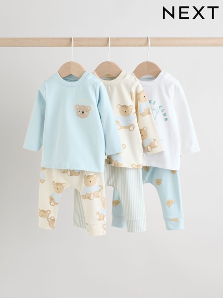 Blue Bear Baby Tops and Leggings 6 Piece Set (0mths-3yrs) (E81346) | 148 QAR - 158 QAR