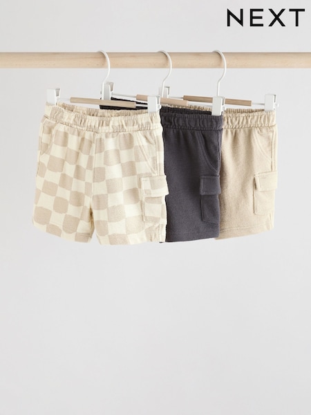 Mono Checkerboard - Jersey 100% Cotton Baby Shorts 3 Pack (E81358) | 18 € - 21 €