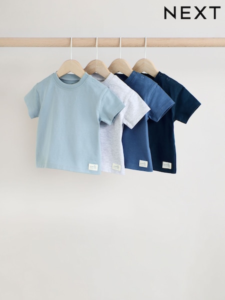 Blau - Baby Short Sleeve T-Shirts 4 Pack (E81360) | 21 € - 24 €