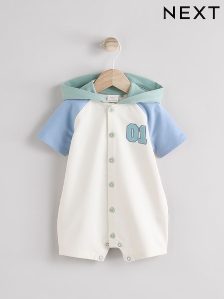 Blue/Neutral Baby Sweat Romper (E81369) | €15 - €18