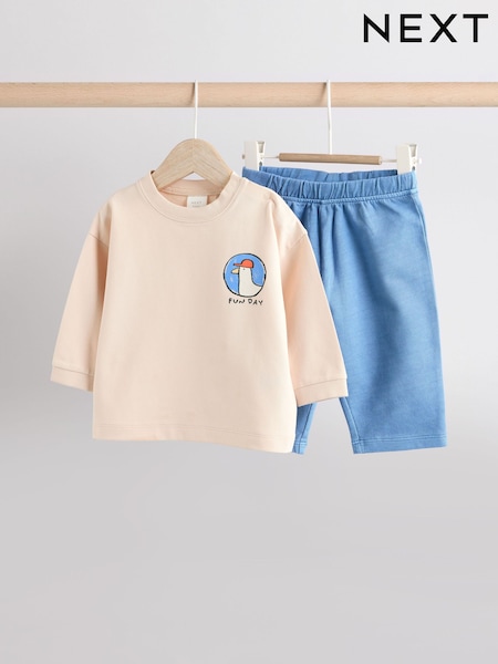 Blue Seagull Top and Leggings Baby 2 Piece Set (E81374) | €18 - €21