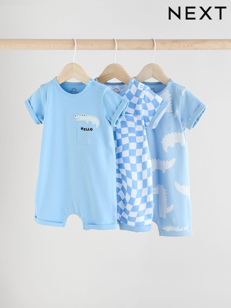 Azul/blanco - Pack de 3 peleles para bebé (E81375) | 25 € - 30 €