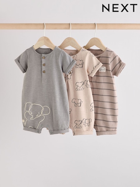 Neutral/Elefant - Baby Rompers 3 Pack (E81376) | 24 € - 30 €