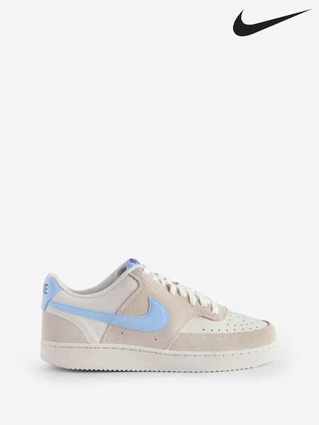 Серый/синий - Nike Court Vision Low Trainers (E81456) | €99
