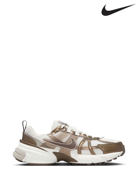 Nike Mink Brown V2K Retro Runner Trainers (E81461) | €170