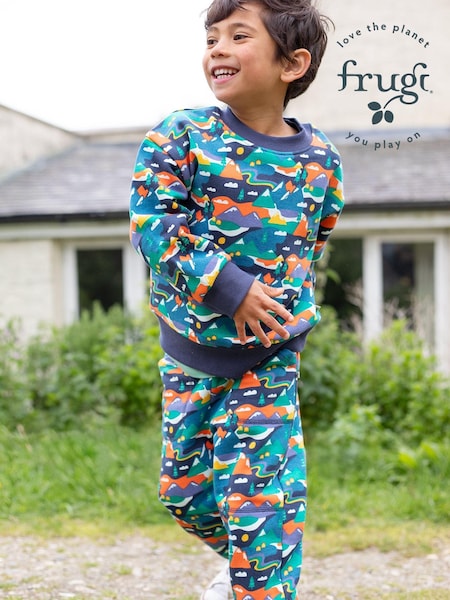 Frugi Blue Mountain Malpas Joggers (E81486) | AED90 - AED96