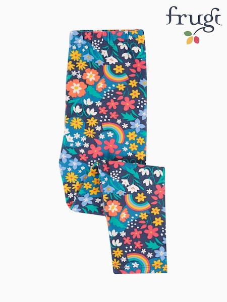 Frugi Green All-Over Print Blue Leggings (E81487) | €21 - €24