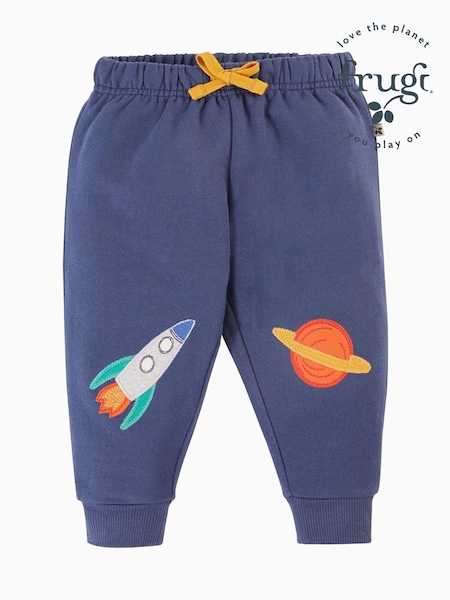 Frugi Navy Blue Space Knee Patch Crawlers (E81493) | €21.50 - €25