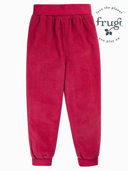 Frugi Girls Pink Corduroy Pull Ups Joggers (E81628) | €47 - €50