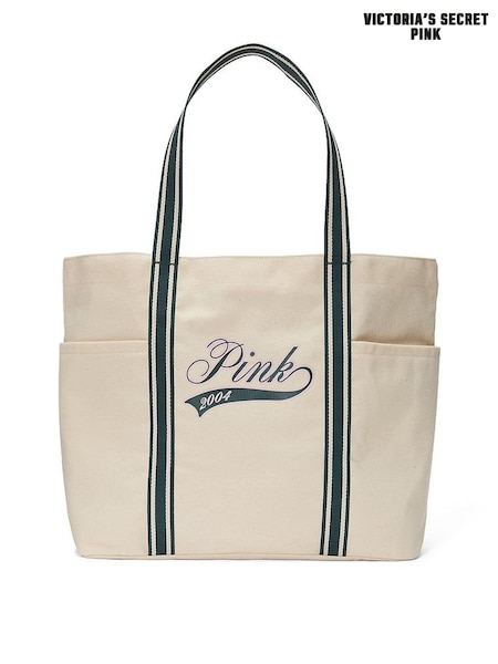 Victoria's Secret PINK Beige Canvas Tote Bag (E81642) | €53