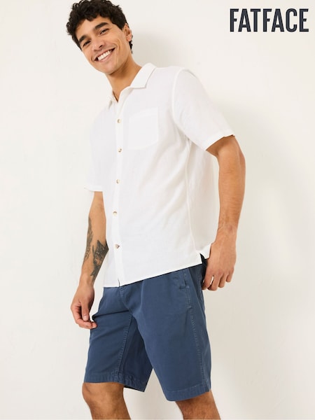 FatFace Bugle White Linen Cotton Shirt (E81703) | €56