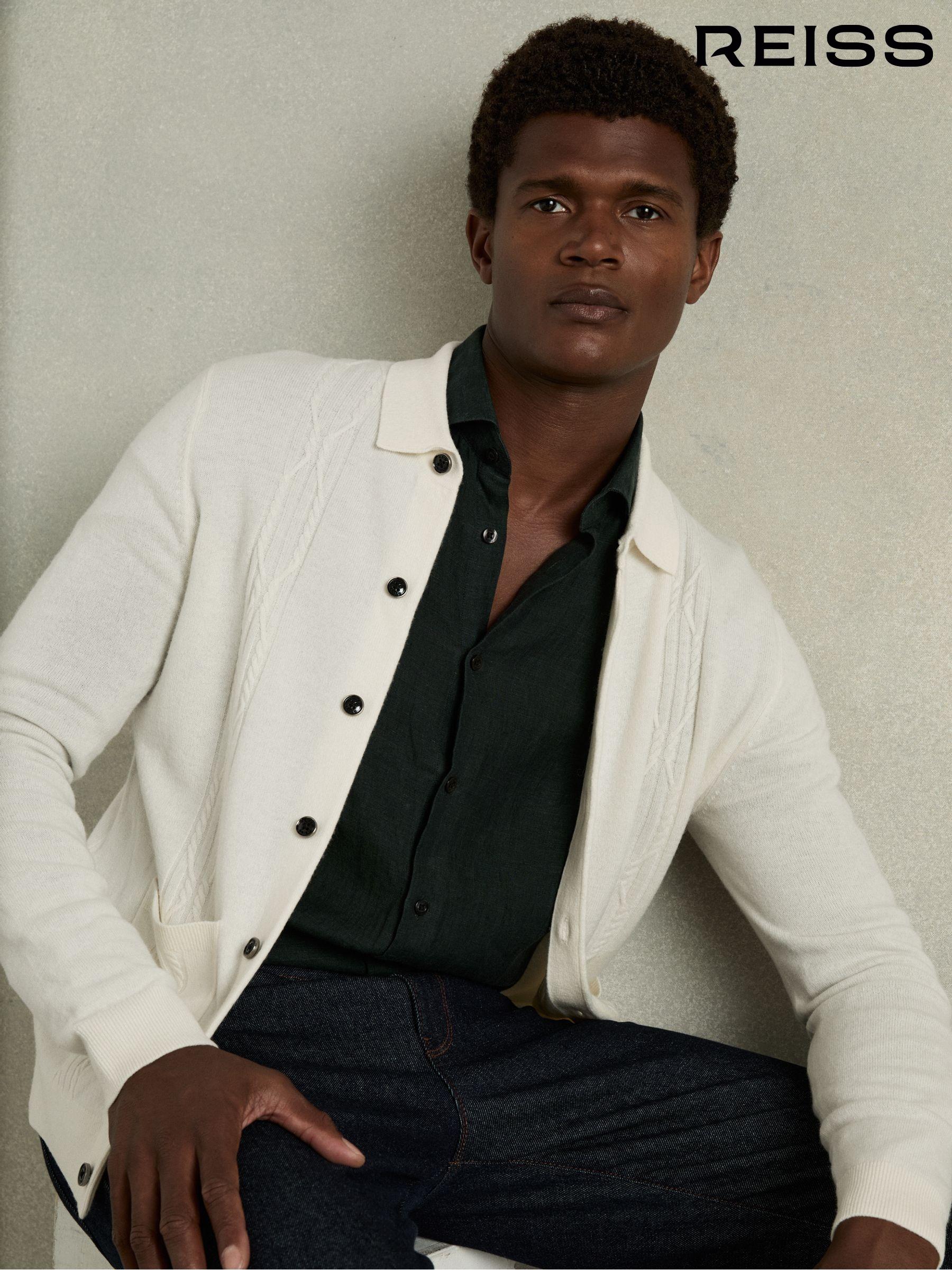 Reiss cardigan mens new arrivals
