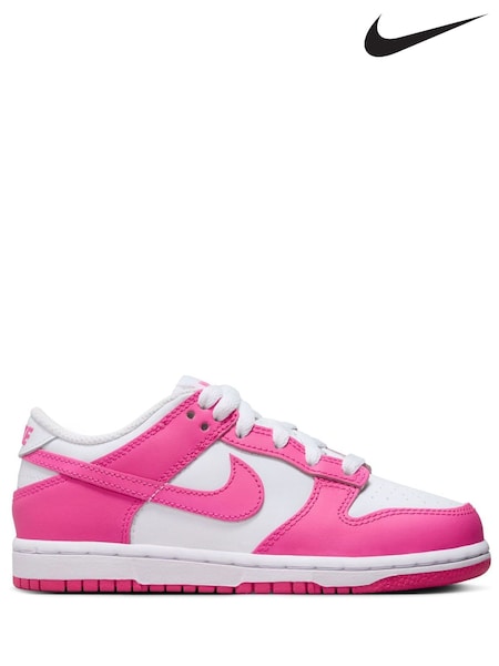 White Fuschia Pink - Nike Junior Dunk Low Shoes (E81938) | 345 zł