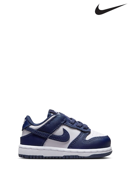 Nike Navy/White Low Infant Dunk Trainers (E81945) | €64