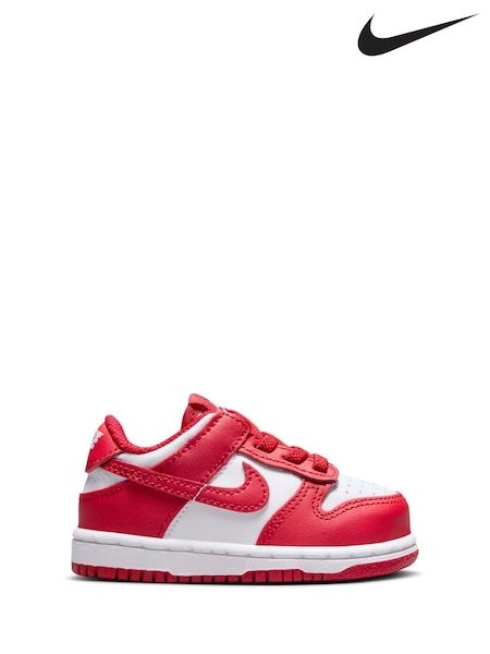 University Red/White - Nike Bajo Infant Dunk Trainers (E81946) | 64 €