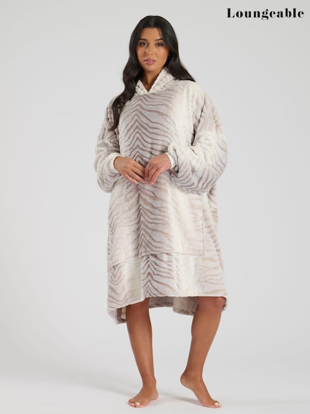 Loungeable Ombre Tiger Luxury Fleece Snuggle Hoodie (E82121) | ‏99 د.إ.‏