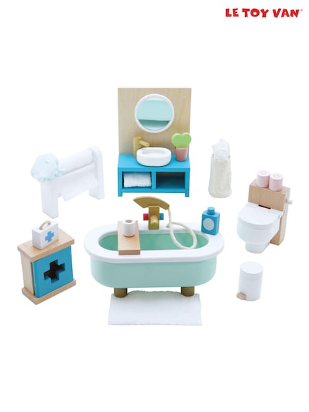 Le Toy Van Wooden Dolls House Bathroom Furniture (E82172) | €36