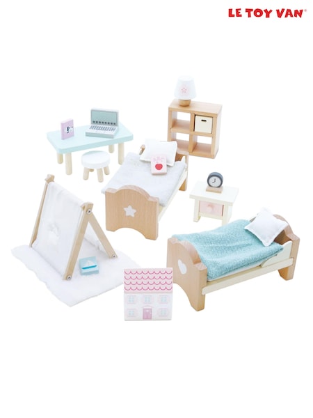Le Toy Van Wooden Dolls House Childs Bedroom (E82178) | €36