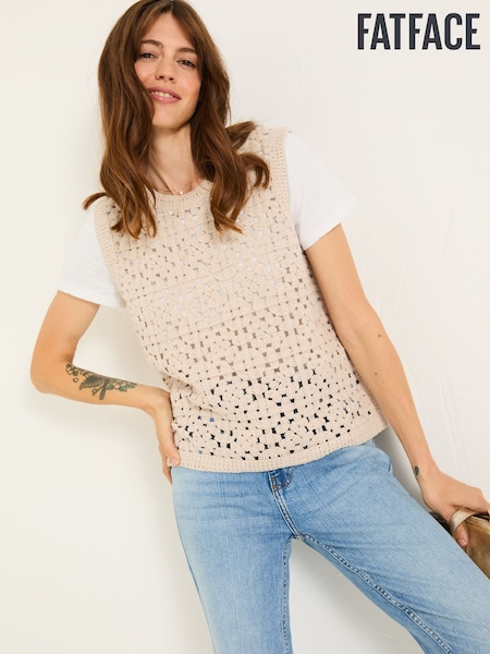 FatFace Natural Finch Crochet Tank (E82323) | 2,884 UAH