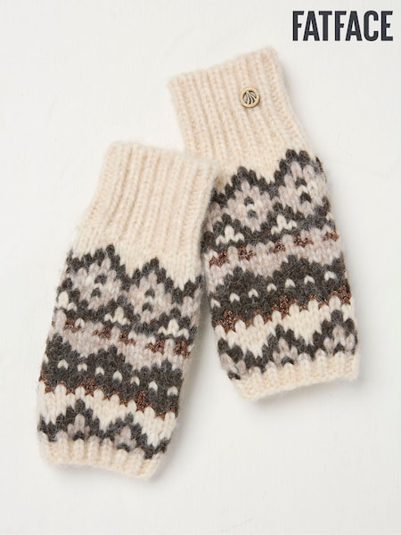 FatFace Ivory Fairisle Pattern Cuffs (E82343) | €15.50