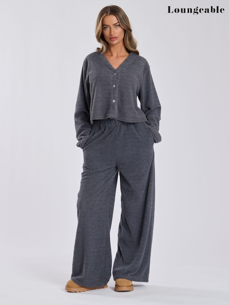 Loungeable Soft Fuzzy Wide Leg Pants (E82355) | € 17