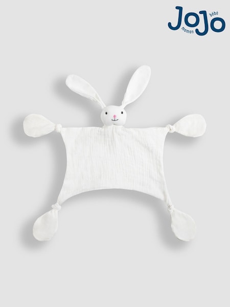JoJo Maman Bébé White Bunny Muslin Breton Duck Comforter (E82482) | €16