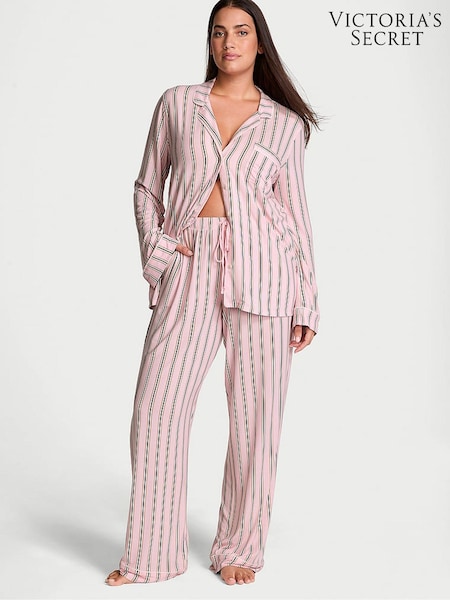 Victoria's Secret Pretty Blossom Stripe Pink Modal Long Pyjama Set (E82562) | €68