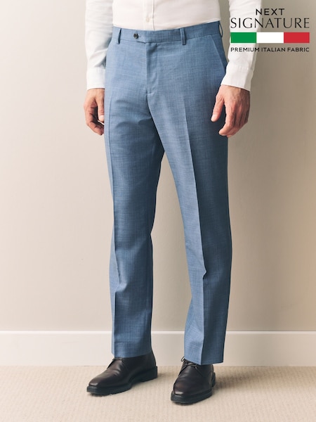 Azul - Regular Fit Signature Nova Fides Wool Trousers (E82664) | 92 €