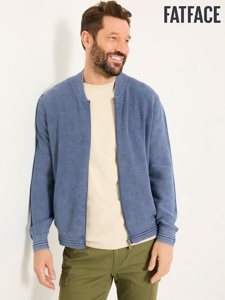 FatFace Berwick Laundered Knitted Bomber Cardigans (E82821) | € 86