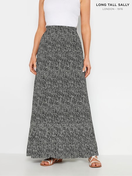 Long Tall Sally Black Tiered Maxi Skirt With Pockets (E82890) | €44
