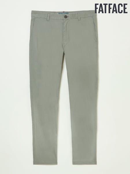 FatFace Heyshott Khaki Green Slim Chinos (E82944) | €71
