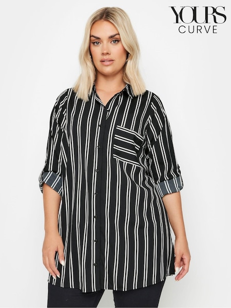 Yours Curve Black Boyfriend Shirt (E82979) | €36