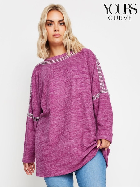 Violetti - Yours Curve Soft Touch Niitti- Batwing Sleeve Neulepusero (E82996) | €54