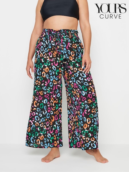 Yours Curve Black Tassel Beach Trousers (E83079) | €34