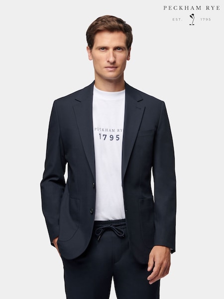 Peckham Rye Blue Regular Fit Travel Jacket (E83094) | R$ 1,765